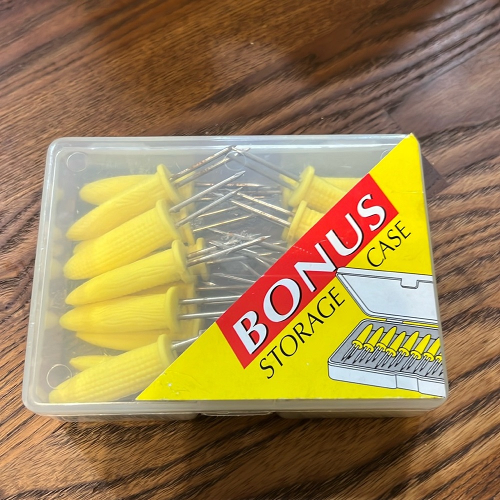 Corn On The Cob Vintage Skewers with box